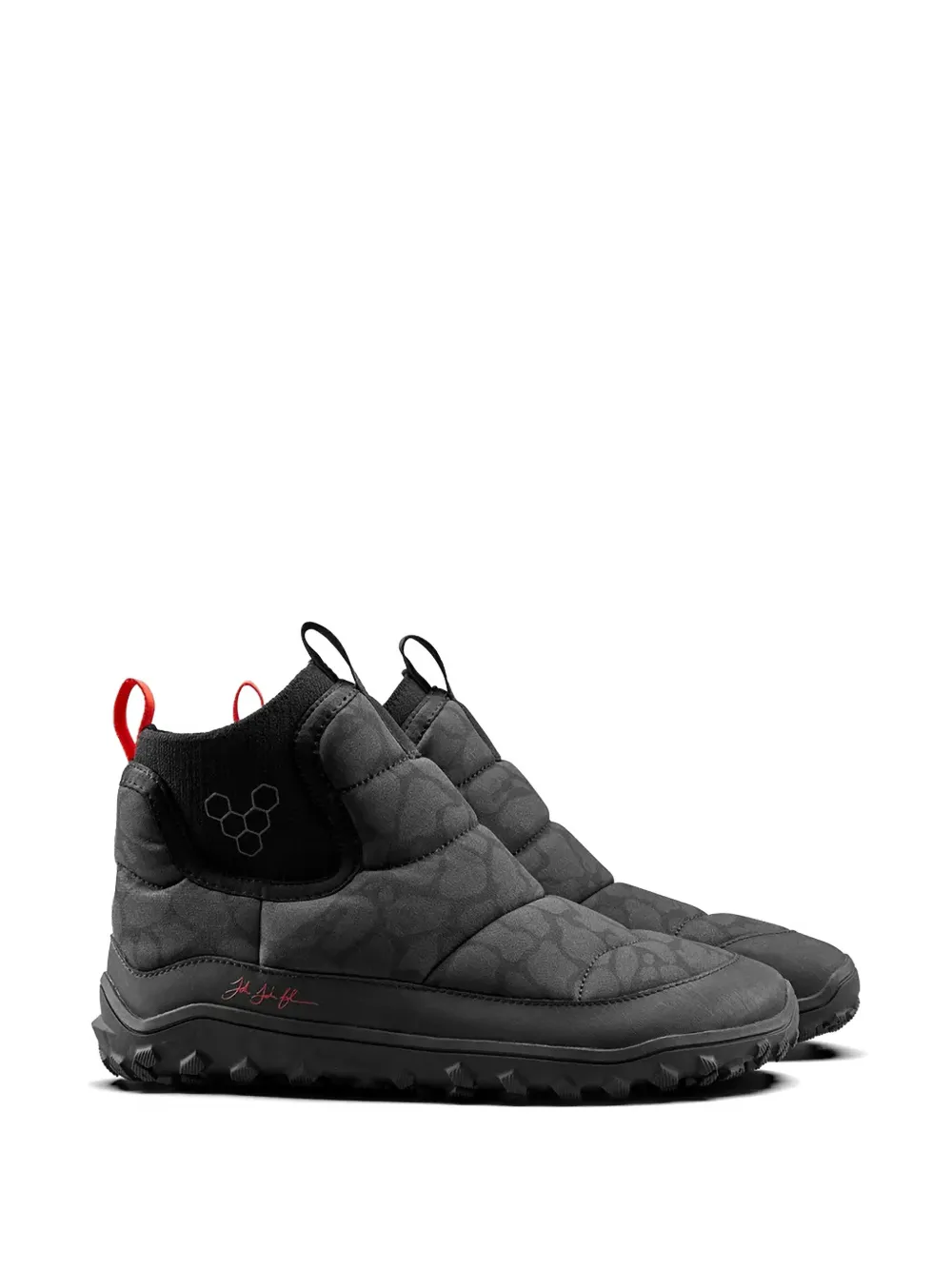 Vivobarefoot Explorer Mid gewatteerde slip-on laarzen Zwart