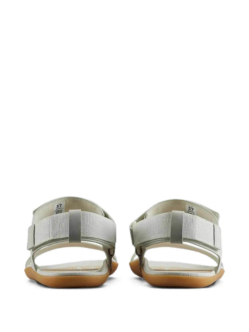Vivobarefoot touch-strap leather sandals Grijs