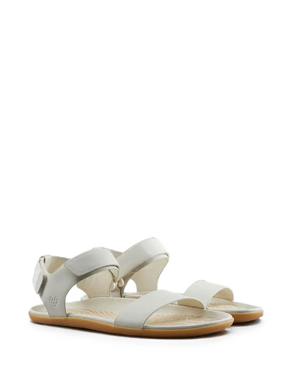 Vivobarefoot touch-strap leather sandals Grijs