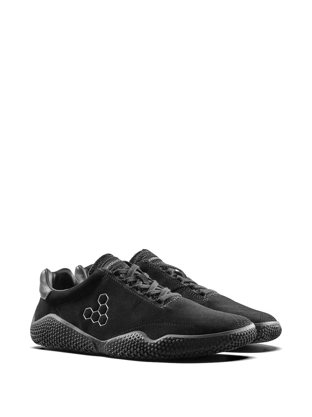 Vivobarefoot Motus Studio suede lace-up sneakers Zwart