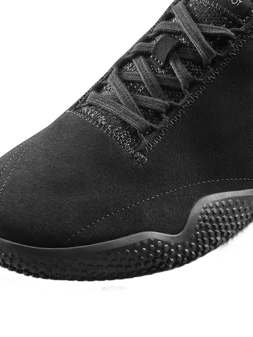 Vivobarefoot Motus Studio suede lace-up sneakers Zwart