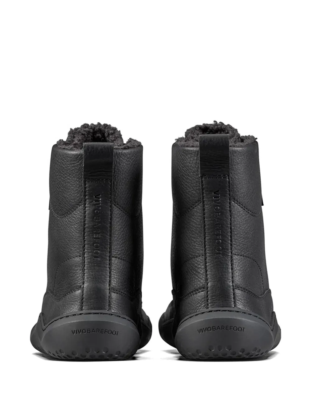 Vivobarefoot Gobi laarzen van bewerkt leer Zwart