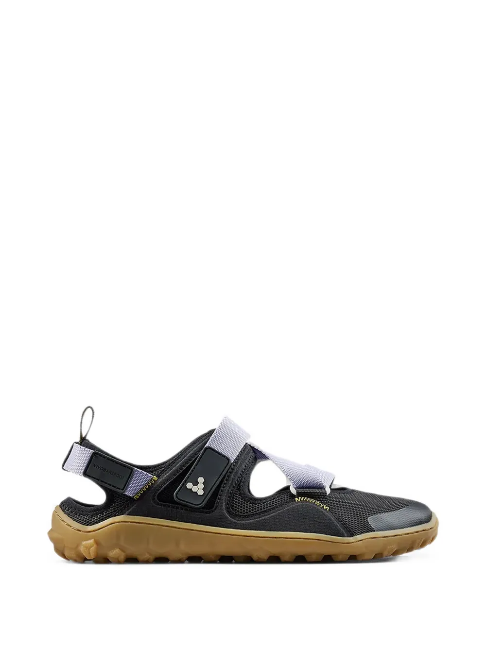 Vivobarefoot mesh-panelled touch-strap slip on Zwart