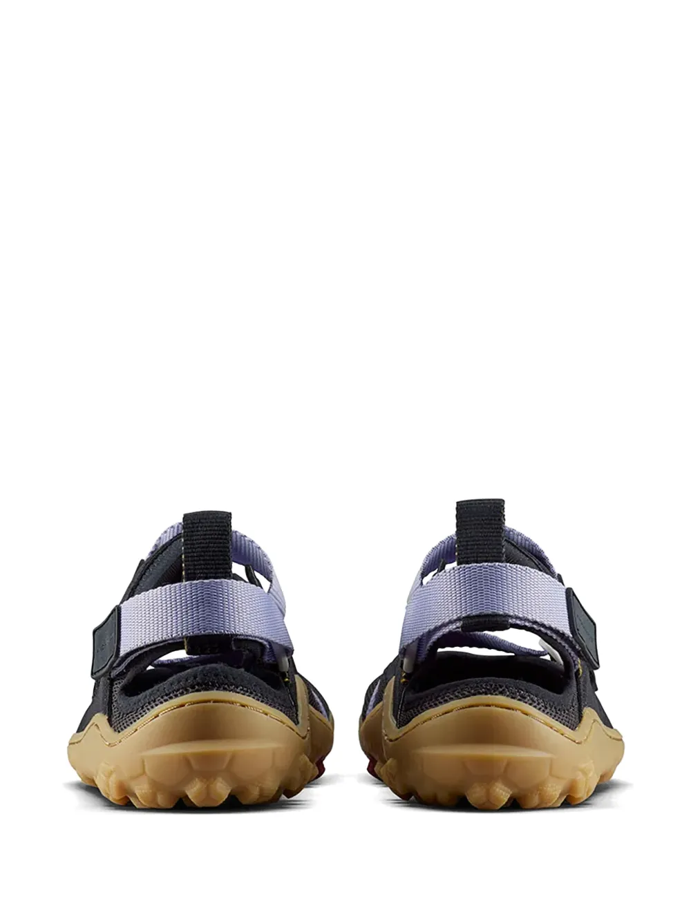 Vivobarefoot mesh-panelled touch-strap slip on Zwart