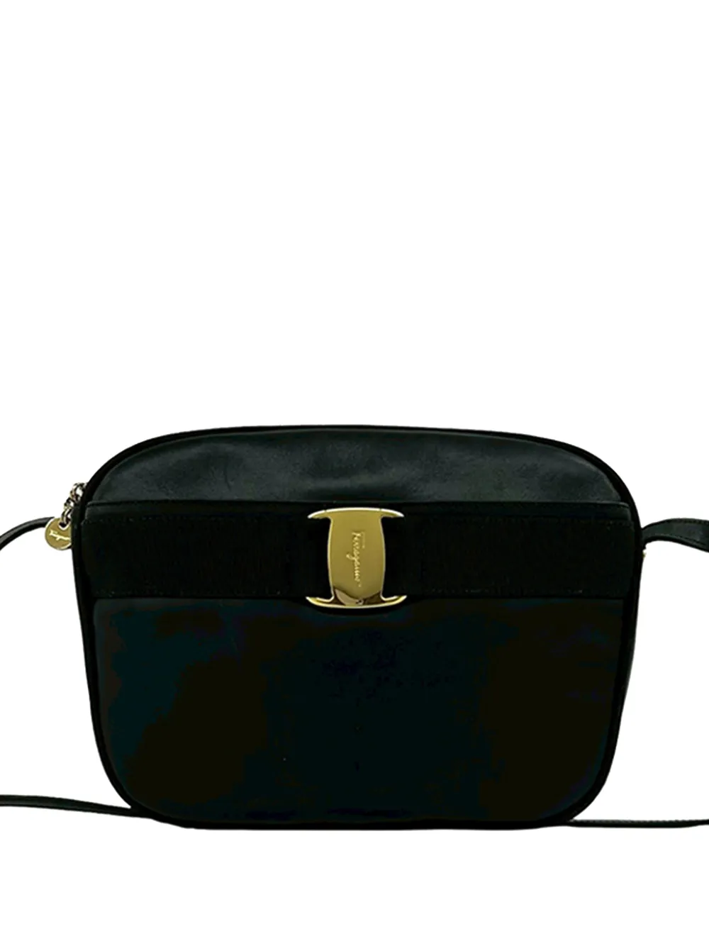 Ferragamo Pre-Owned 2000-2026 Leather Vara crossbody bag - Nero