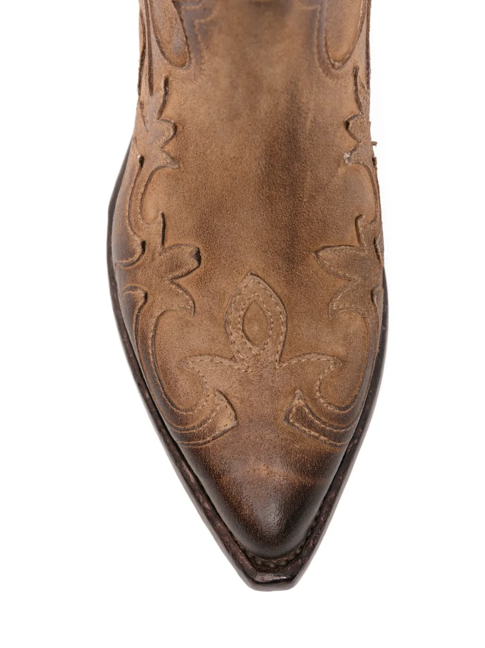ERALDO embroidered western-style boots Bruin