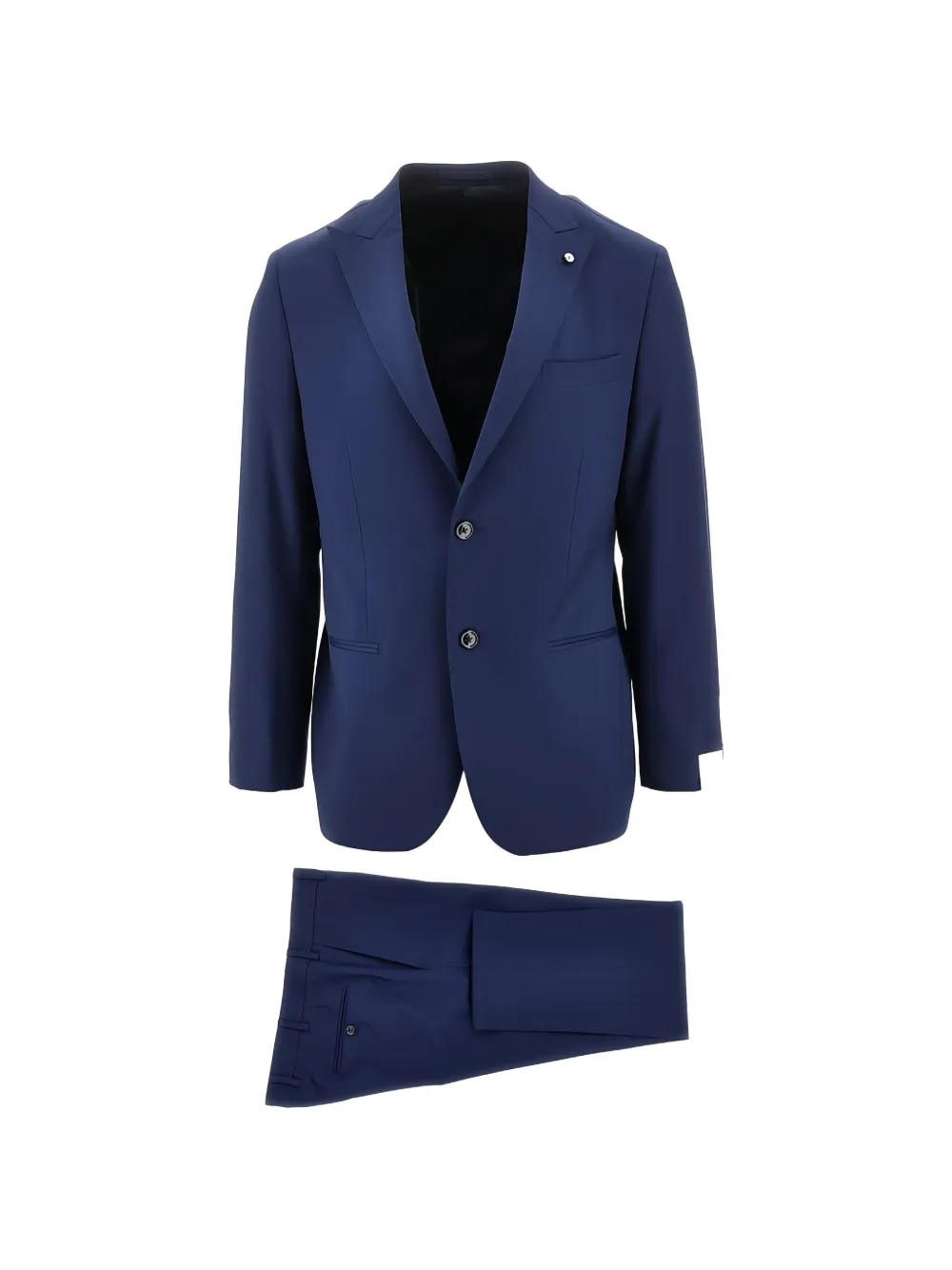 Luigi Bianchi single-breasted wool suit - Blu