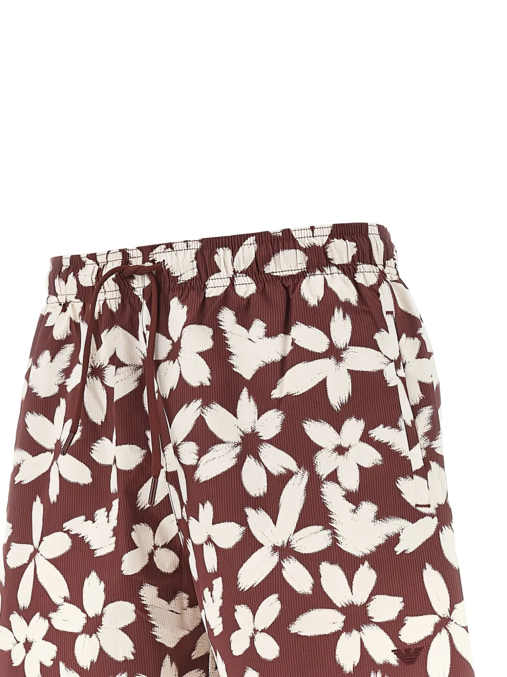 Emporio Armani Zwembroek met bloemenprint - Rood
