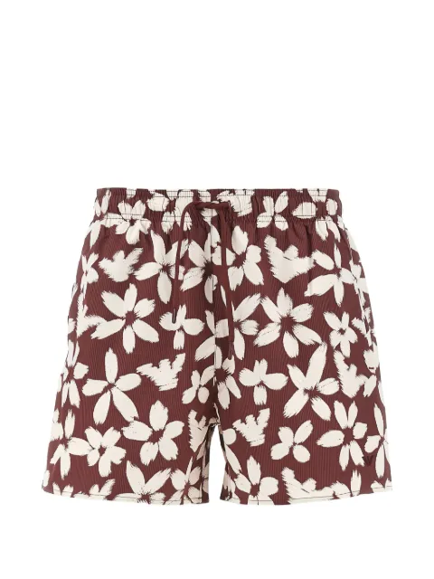 Emporio Armani floral-print drawstring swim shorts