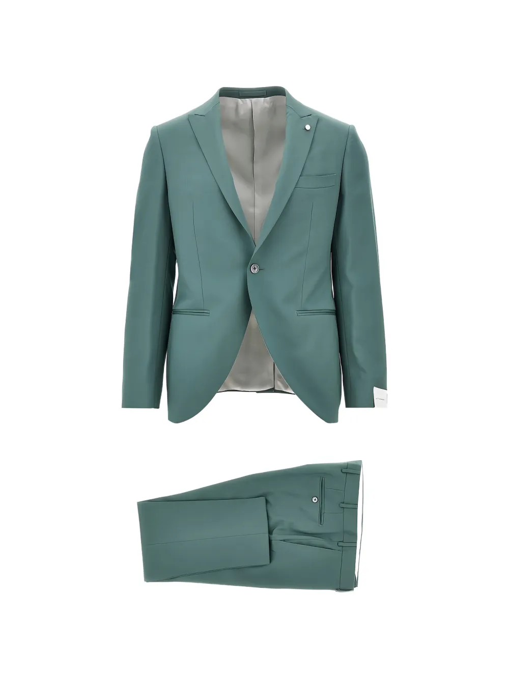 Luigi Bianchi single-breasted wool suit - Verde