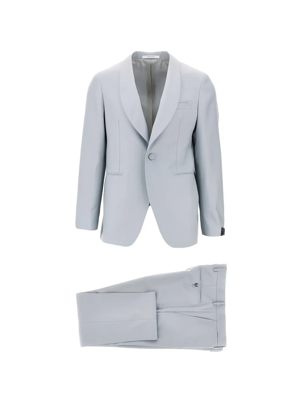 Tagliatore shawl-lapel single-breasted wool suit - Blu