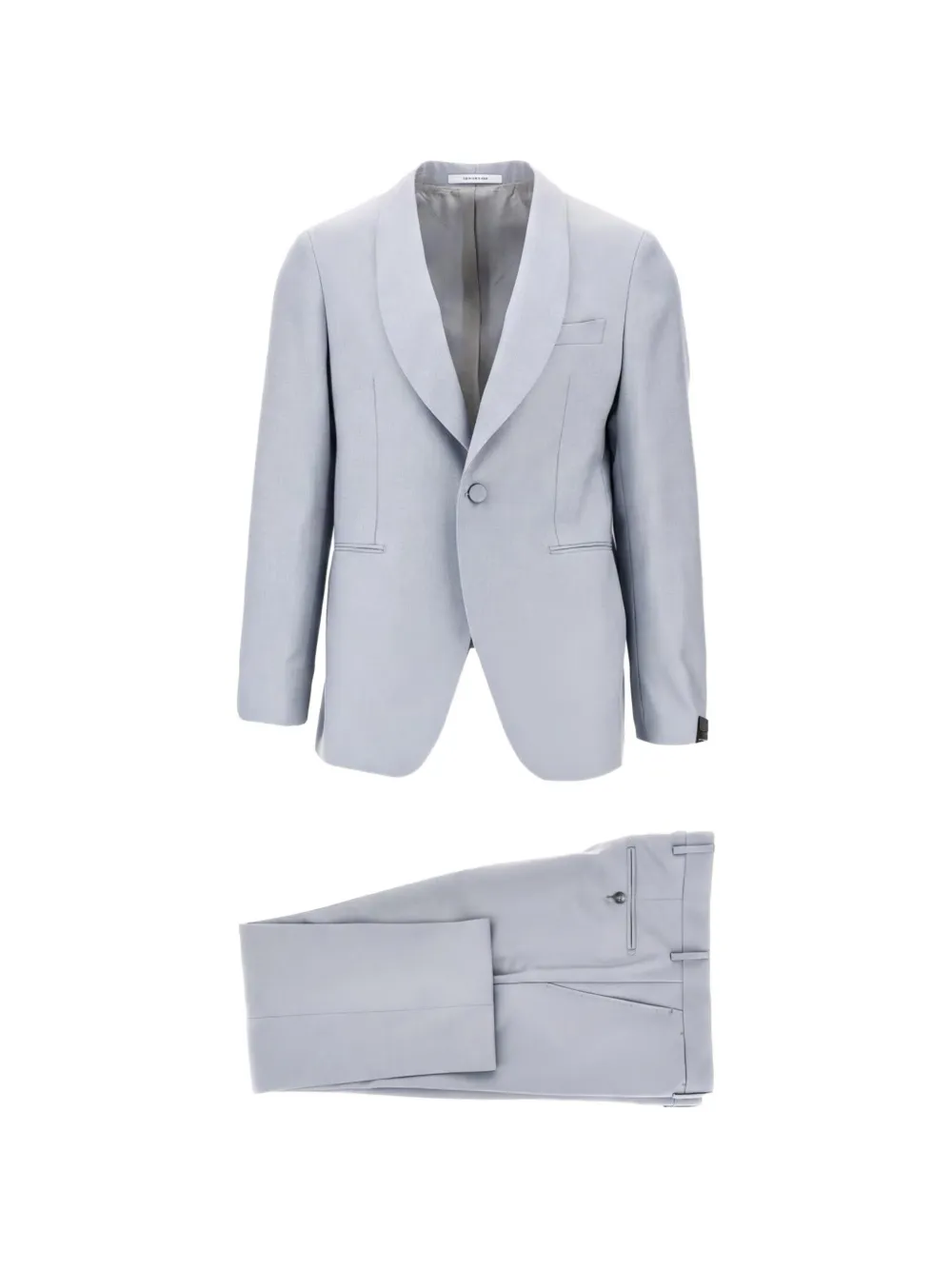 Tagliatore shawl-lapel single-breasted wool suit - Blu
