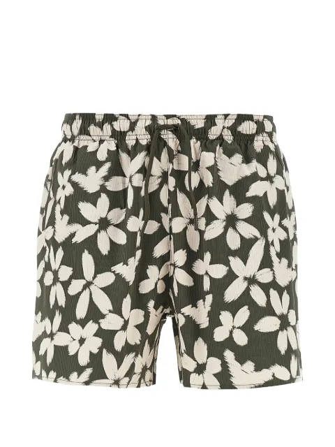 Emporio Armani floral-print drawstring swim shorts