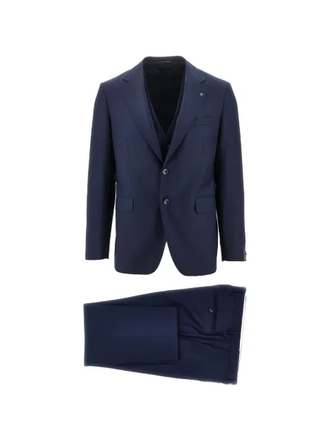 Tagliatore single-breasted three-piece wool suit