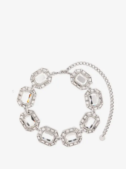 Self-Portrait crystal-embellished necklace
