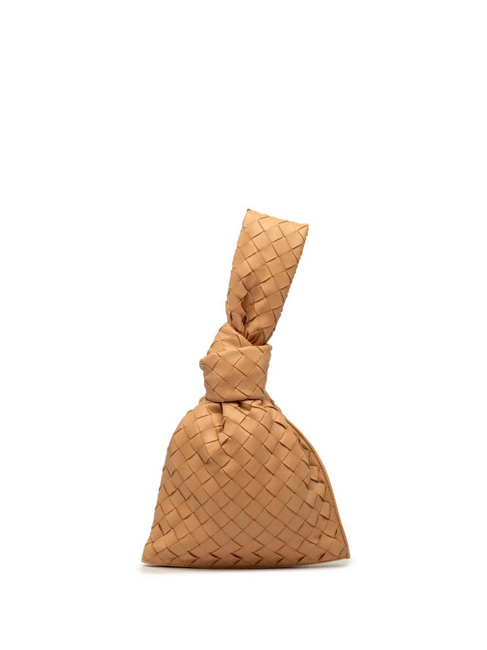 Bottega Veneta Pre-Owned 2012-2026 Nappa Intrecciato BV Twist clutch bag - Braun