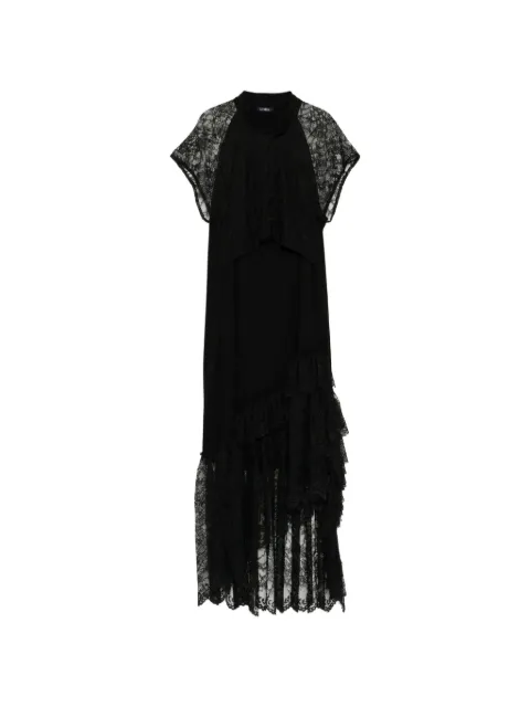 Limi Feu lace-panelled ruffled dress