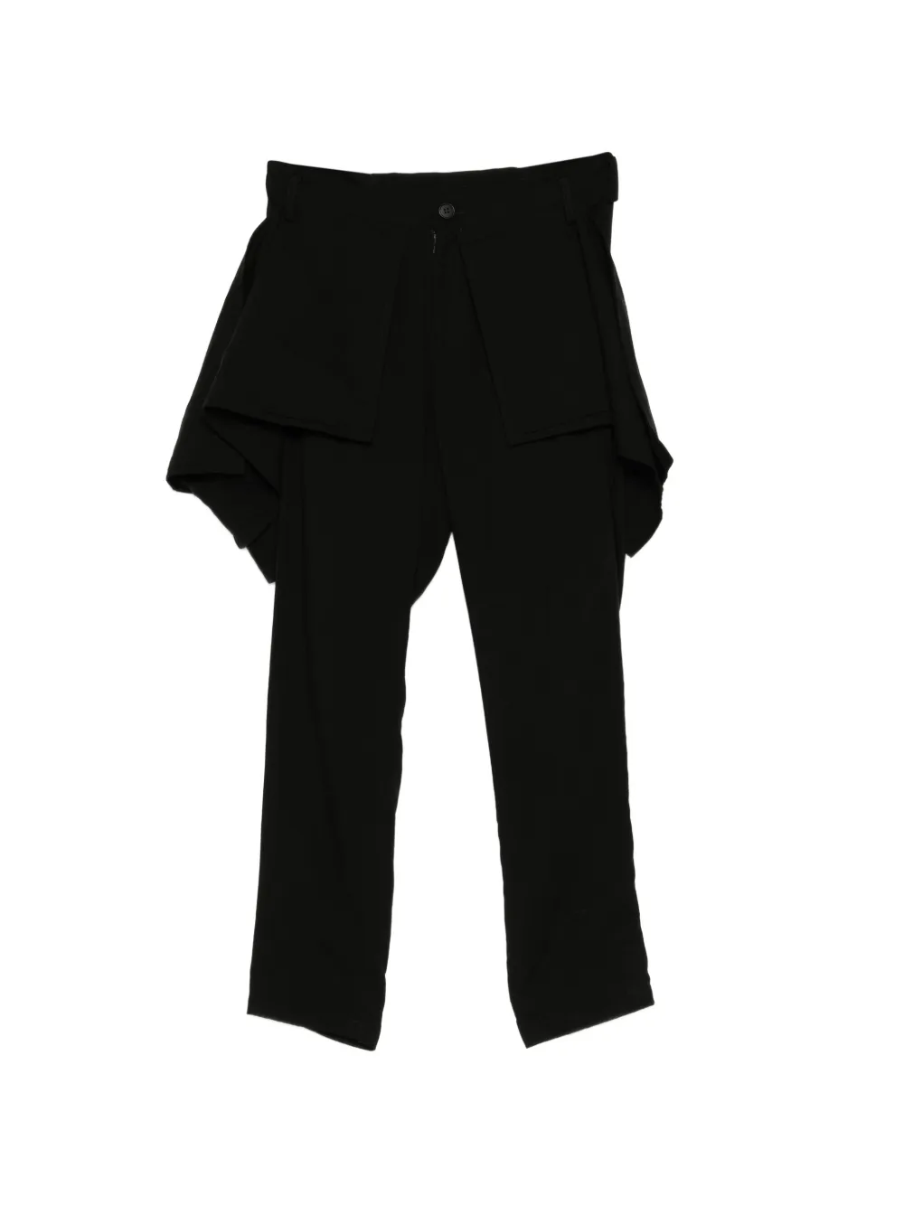 Limi Feu draped layered trousers - Nero