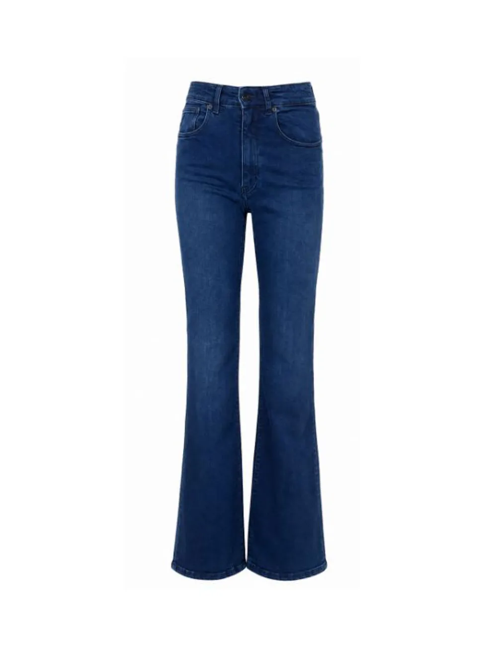 LOIS JEANS logo-patch flared jeans - Blu