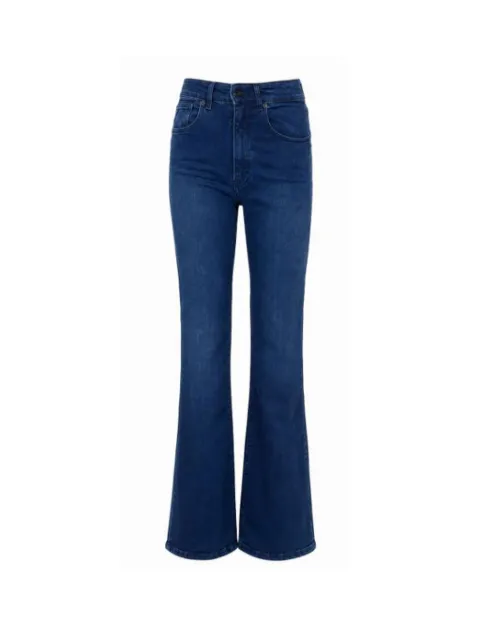 LOIS JEANS  jeans acampanados con parche del logo