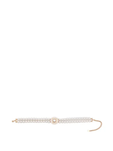 Self-Portrait collar con apliques de cristal