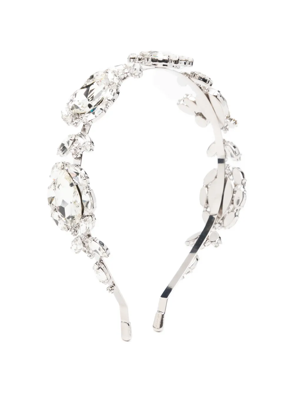 Self-Portrait crystal-embellished headband - Silber