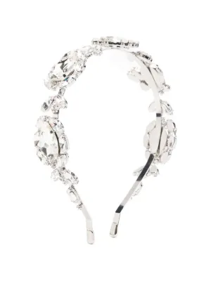 Miu Miu ビジュー ロゴ ヘアクリップ | シルバートーン | FARFETCH JP