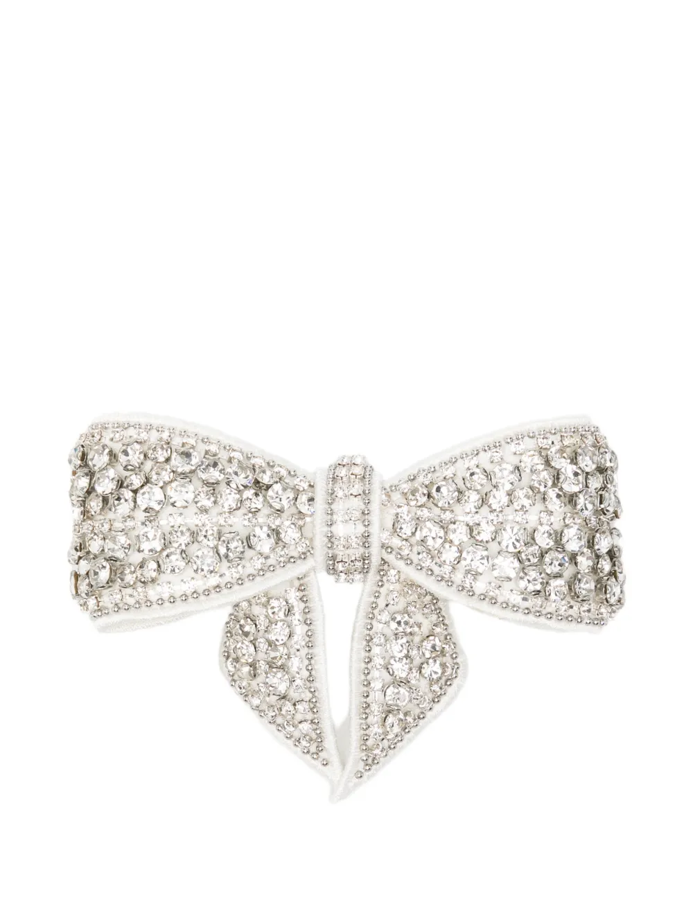 Self-Portrait crystal-embellished hair clip - Silber