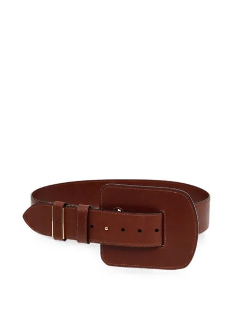 Chloé Max oversized-buckle leather belt