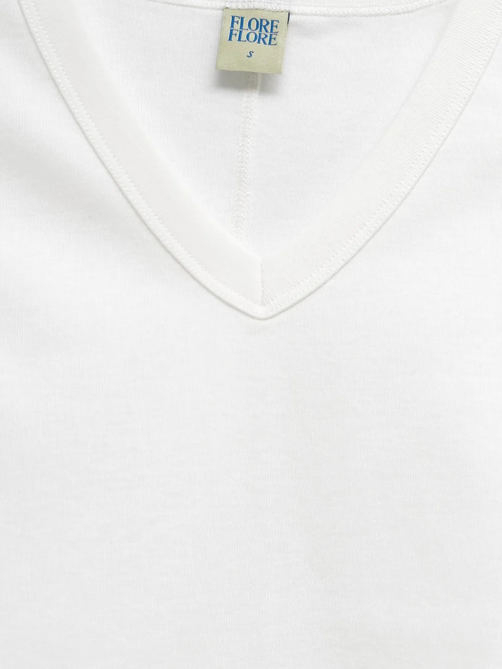FLORE Jill tanktop met V-hals Wit
