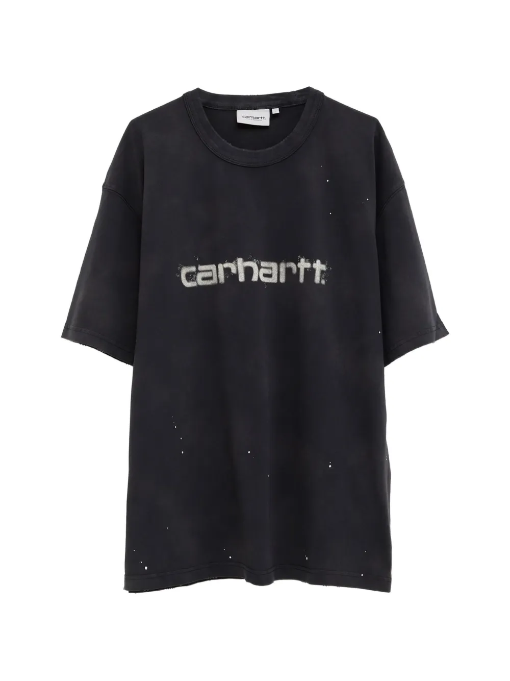 Carhartt WIP logo-print paint-splatter T-shirt - Nero