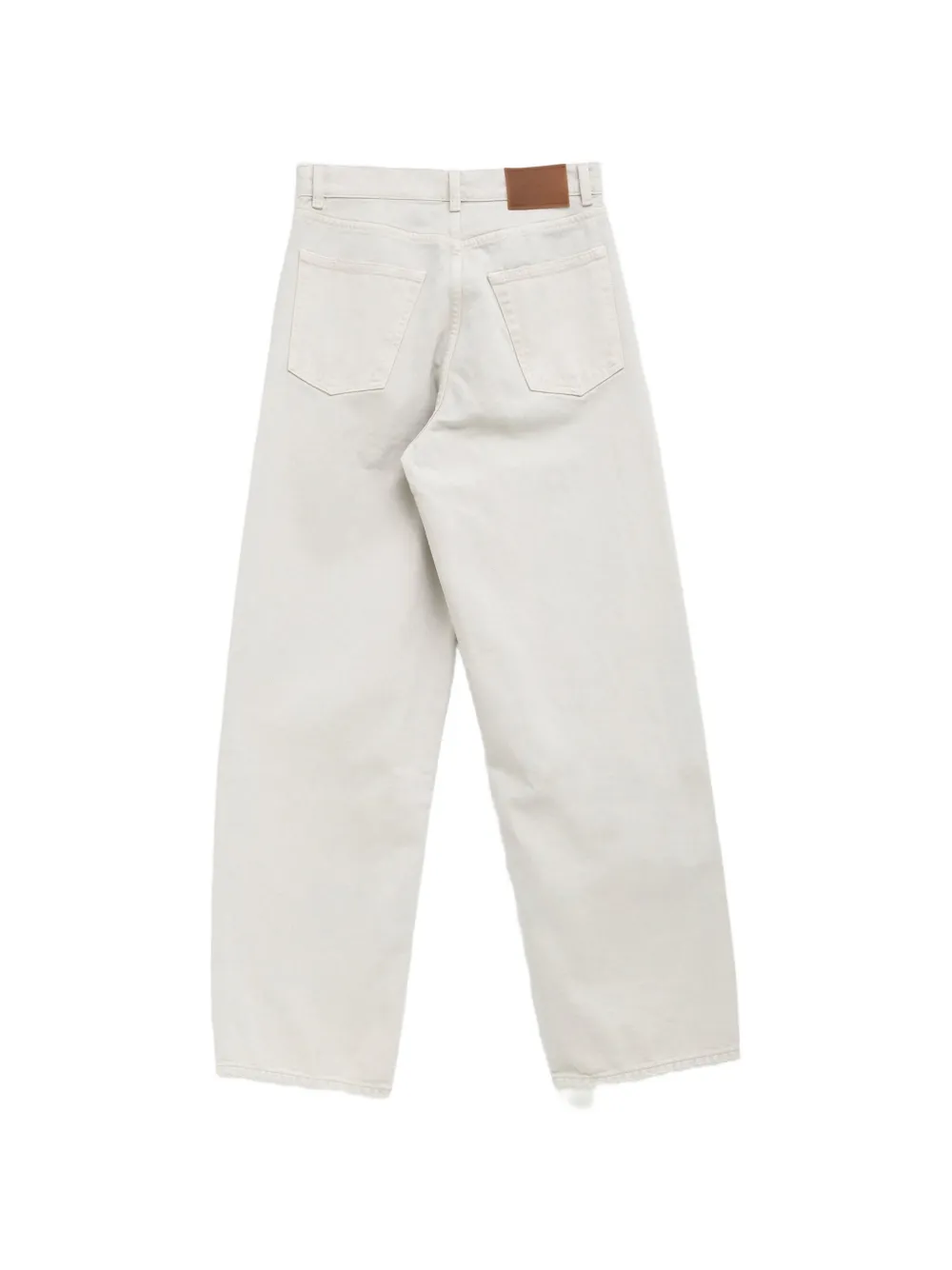 OUR LEGACY distressed wide-leg jeans Wit