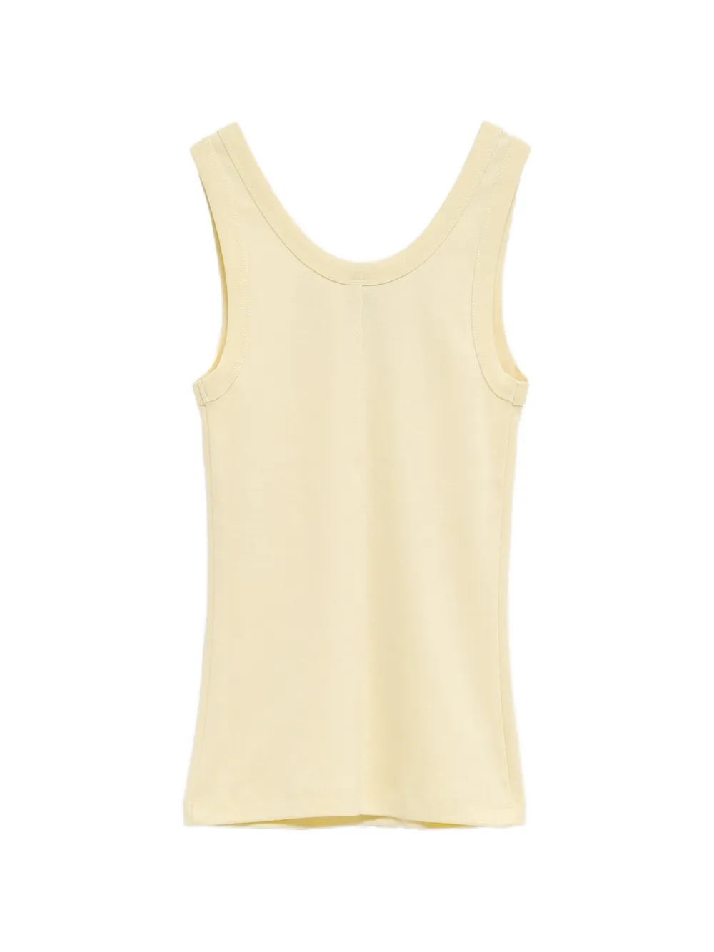 FLORE Hillie tanktop met diepe ronde hals Geel