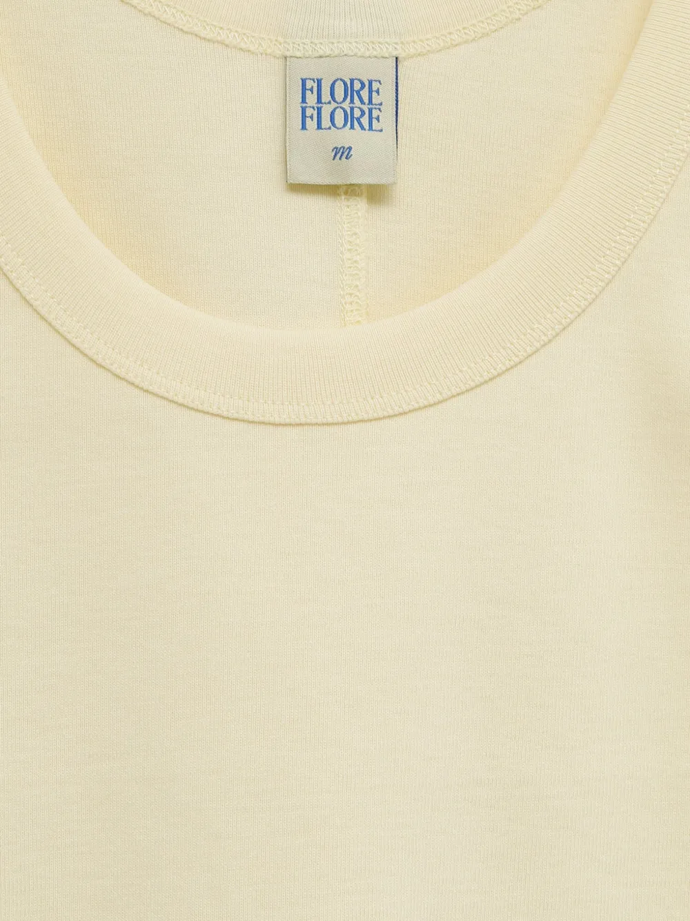 FLORE Hillie tanktop met diepe ronde hals Geel