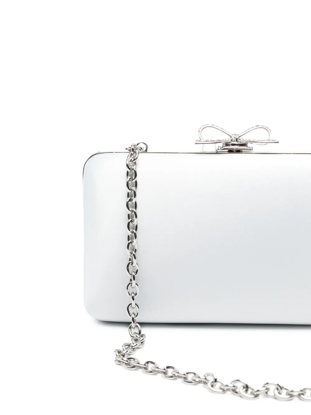 Self-Portrait Satijnen clutch Blauw