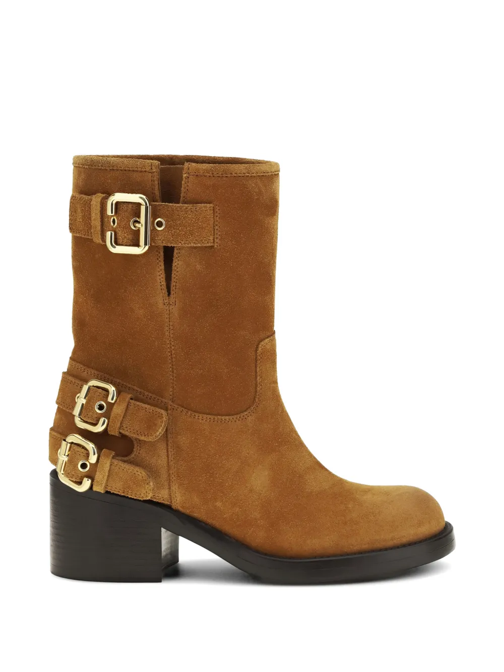 Chloé Dakota buckle-fastening ankle boots Bruin