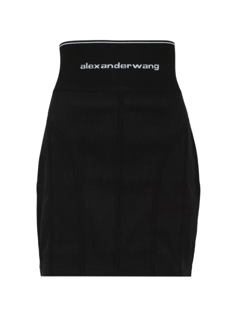 Alexander Wang ribbed high-waisted midi skirt