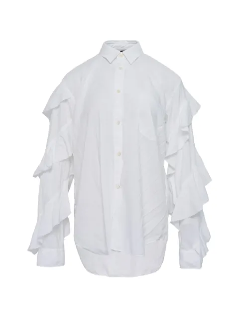 Black Comme Des Garçons ruffled-sleeve shirt
