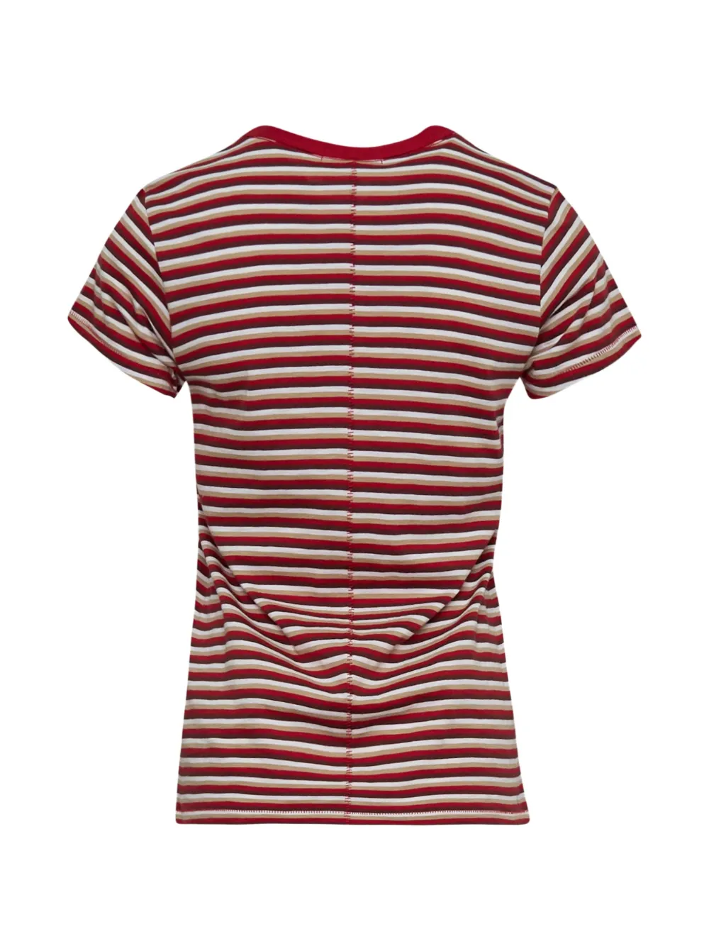  Rag & Bone Camiseta The Slub A Rayas - Rojo 