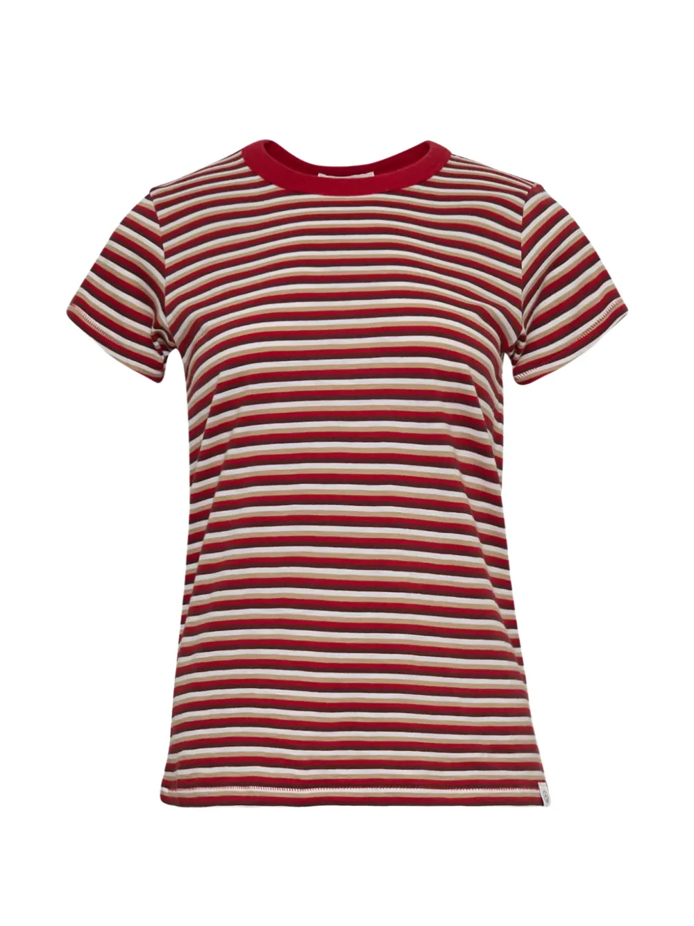 rag & bone The Slub striped T-shirt - Rosso