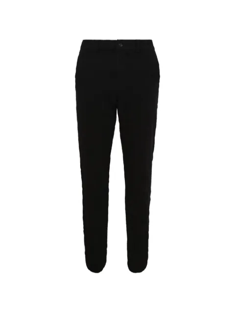 Black Comme Des Garçons tweed straight-leg trousers 
