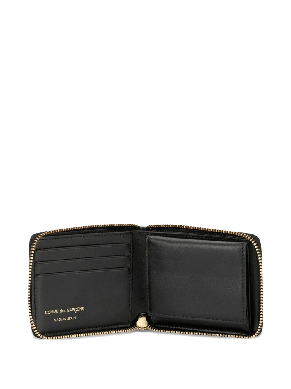 Comme Des Garçons Wallet Classic leren portemonnee met rits Zwart