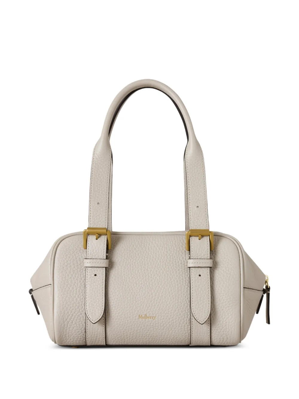 Mulberry Kleine Boston schoudertas met gespdetail Wit