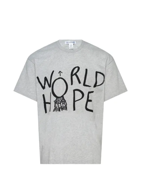 Comme Des Garçons Shirt oversized slogan-print T-shirt