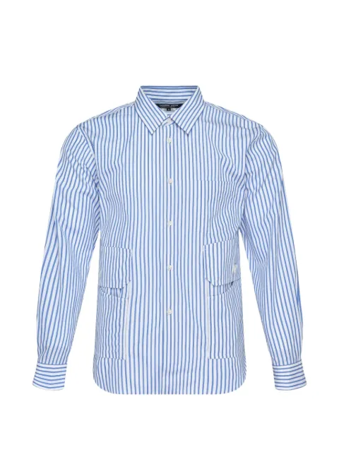 Comme des Garçons Homme Deux stripe-pattern pocket-detail shirt
