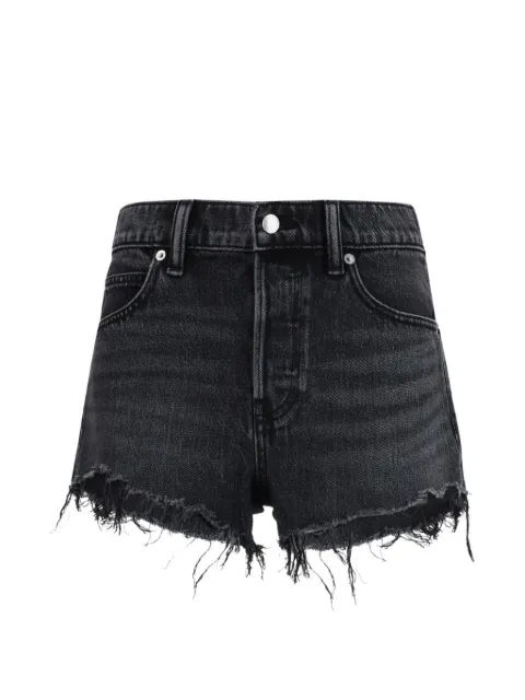 Alexander Wang pantalones cortos deshilachados con cristales