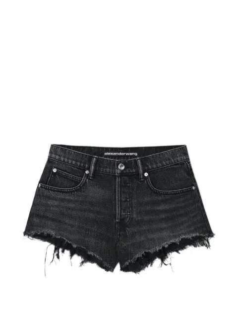 Alexander Wang crystal hotfix pocket relaxed shorts