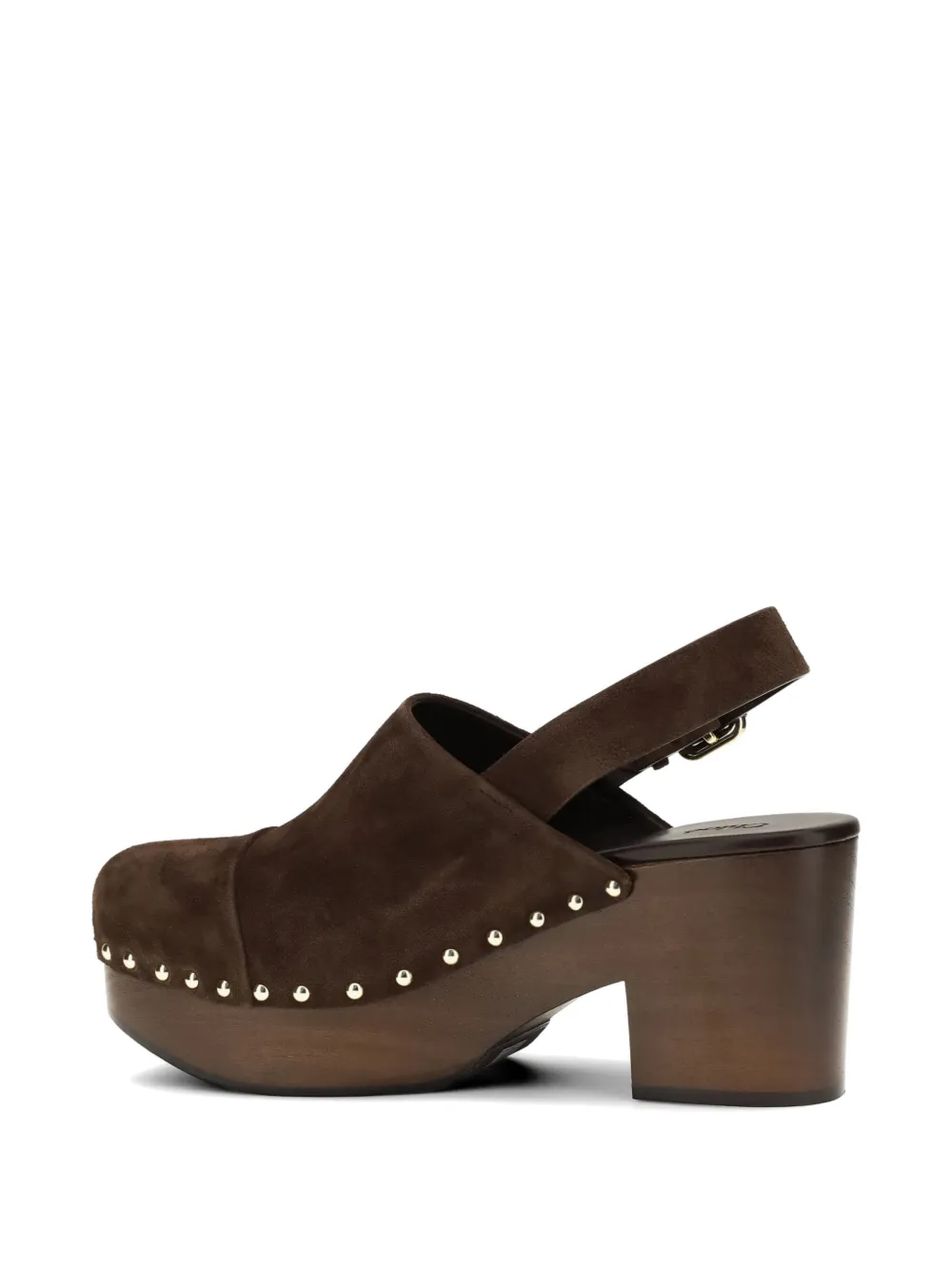 Chloé Jeannette stud-embellished heeled mules Bruin