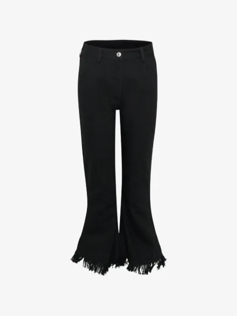 MSGM pantalones acampanados deshilachados