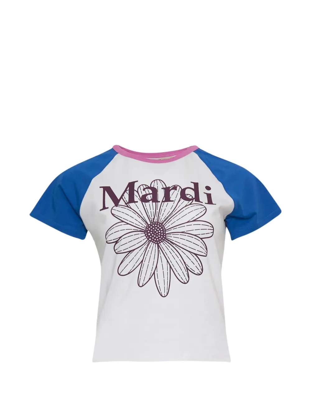 Mardi Mercredi raglan flower-print T-shirt